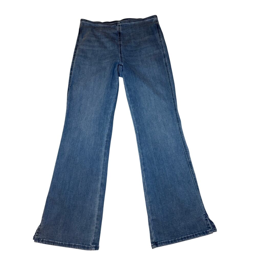 American Eagle Luxe Stretch High Waisted Pull On Flare Jeans Women's Size M